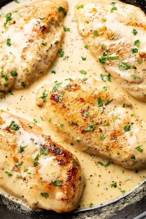 Creamy Chicken In White Wine Sauce • Salt And Lavender