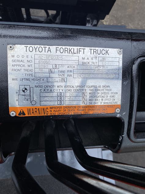 Toyota Fgcu Two Stage Lb Cushion Tire Forklift