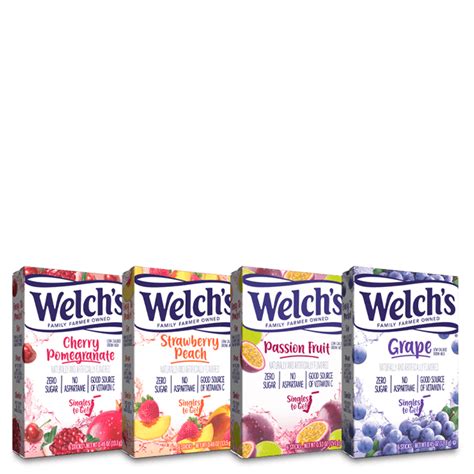 Delicious Fruit Flavored Powdered Drink Mixes from Welch's