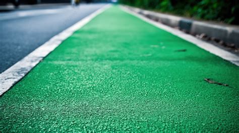 Vibrant Green Coating On Bike Lane Asphalt Texture 43 OFF