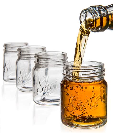 Mason Jar Shot Glasses Set Of 4