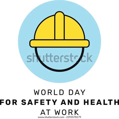 World Day Safety Health Work Work Stock Vector Royalty Free