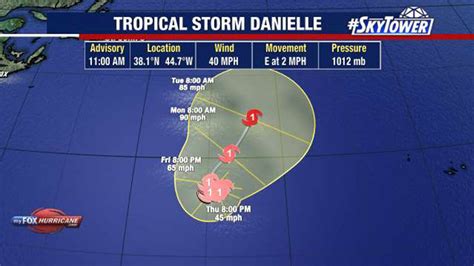 Tropical Storm Danielle Forms In Middle Of Atlantic Poses No Threat To Us Fox 13 Tampa Bay