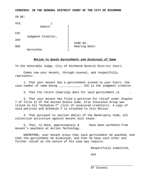 Wisconsin Garnishment Exemption Worksheet