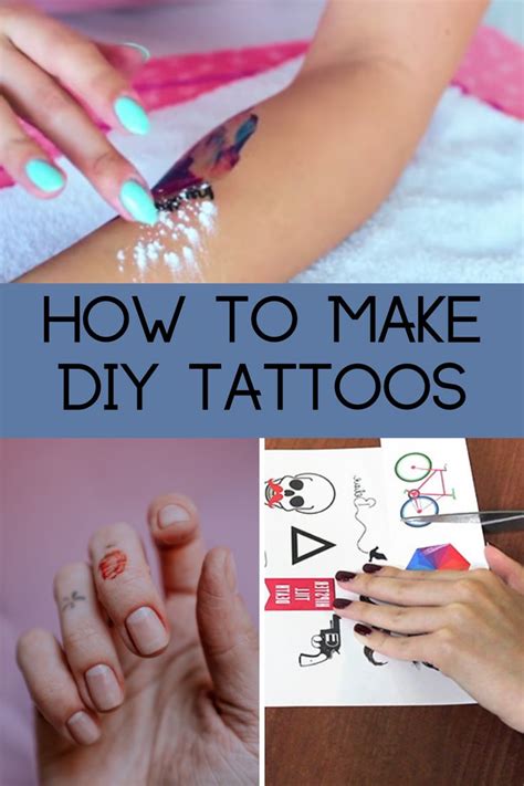 Diy Tattoos How To Make Them At Home Tattooglee Homemade Tattoos Diy Temporary Tattoos