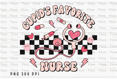 Cupid S Favorite Nurse Valentine Day PNG Graphic By Flora Co Studio