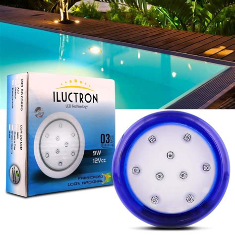 Lumin Ria Led Piscina Iluctron L Mens W V Rgb Multicolor Mm