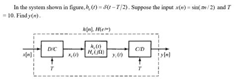 Solved In The System Shown In Figure Hc T Tt Chegg