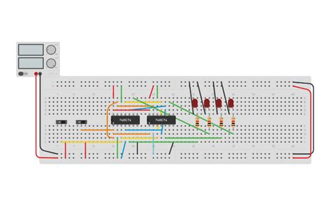 Circuit Design Parallel In Parallel Out Tinkercad