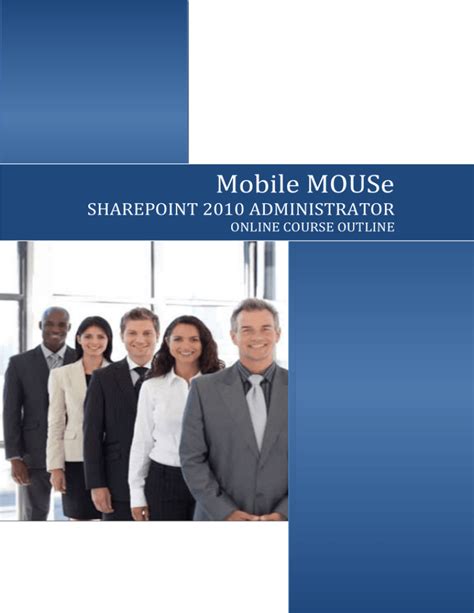 Sharepoint 2010 Administrator Online Course Outline