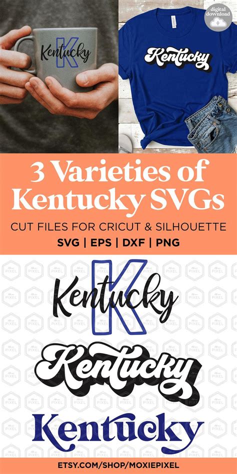 Kentucky SVG Files Kentucky Word Art States Svg Kentucky Cut Files for ...