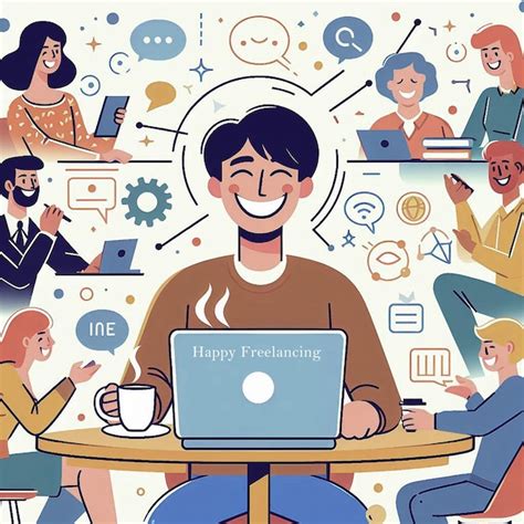 Premium PSD | Happy freelancing