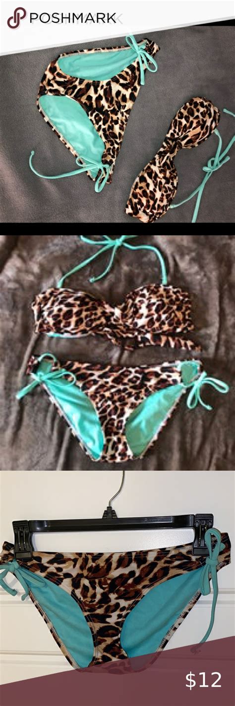 Cheetah Print Bikini In 2022 Cheetah Print Bikini Bikinis Printed Bikini Top