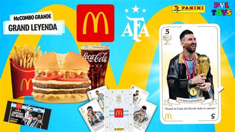 NUEVO COMBO GRAND LEYENDA DE MCDONALDS CON CARTAS DE LA SELECCIÓN