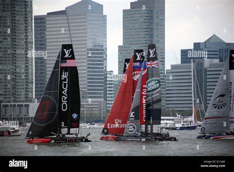 America's Cup Yacht Racing return to New York City Stock Photo - Alamy