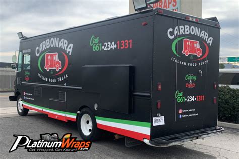 Italian Food Truck Wrap Platinum Wraps San Bernardino