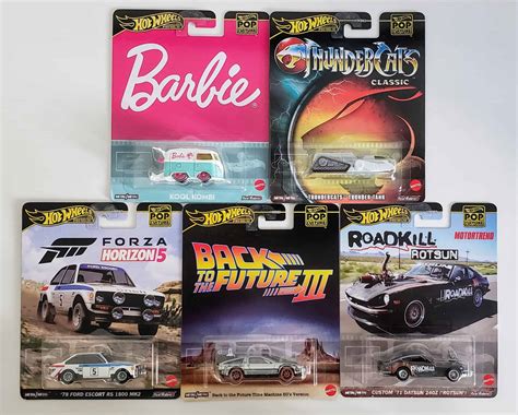 Hot Wheels Pop Culture Set 2024 Completo 5 Miniaturas Universo Hot Wheels