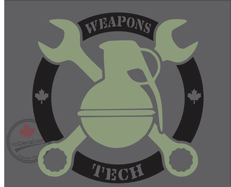 Weapons Tech Premium Vinyl Decal Sticker