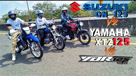 Impresionante Yamaha Libero 125 Vs Suzuki GN 125 Vs Yamaha XTZ 125