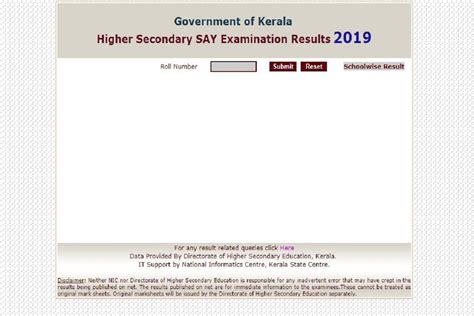 Kerala Plus Two SAY Results 2019 Declared At Keralaresults Nic In