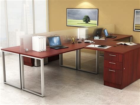 The Office Leader Peblo 4 Person L Shape Shared Office Desk