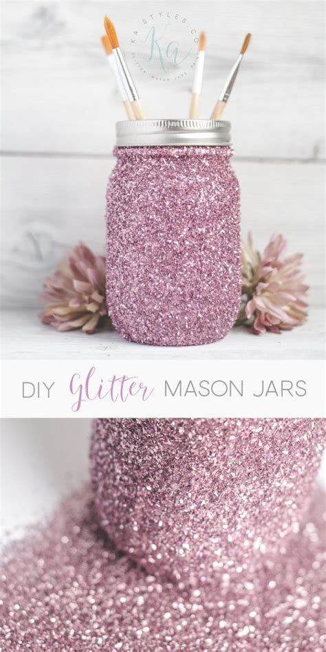 Diy Glitter Mason Jar Tutorial Artofit