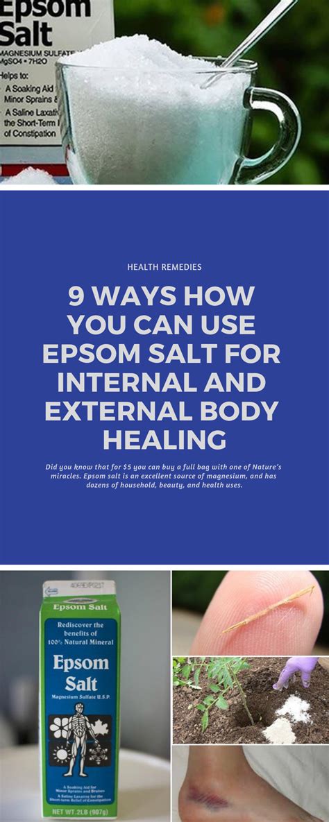 9 Ways How You Can Use Epsom Salt For Internal And External Body