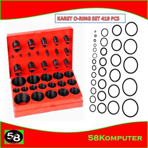 Jual O Ring Seal Box Set 419 250 200 PCS Taffware Karet Rubber Karet