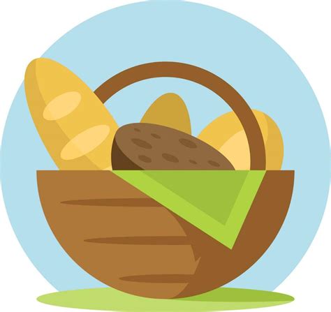 Bread Basket, Isolated Background. 24078149 Vector Art at Vecteezy