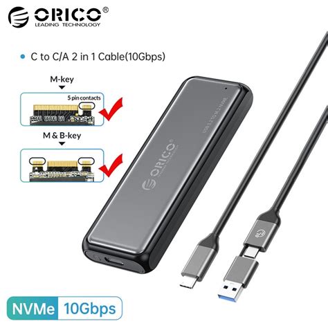 Box Ssd M Nvme Sata Type C Usb Orico Ddnv C G