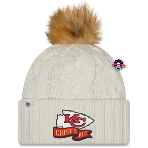 Acheter Le Bonnet à Pompon Kansas City Chiefs Sideline Par New Era