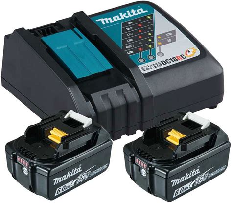 Akumuliatorių ir kroviklio rinkinys MAKITA 18 V 2 x 6 0 Ah Li ion 2