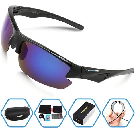 Torege Polarized Sports Sunglasses Uv400 Protection For Men And Women