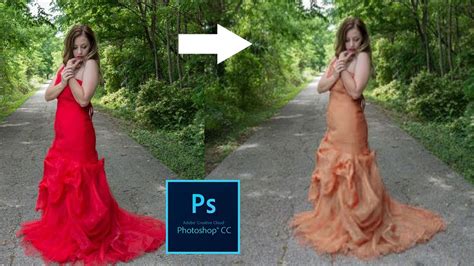 Photoshop Tutorial How To Change Dress Color In Photoshop CC YouTube