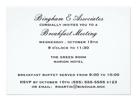 11 Business Breakfast Invitations Psd Ai Vector Eps