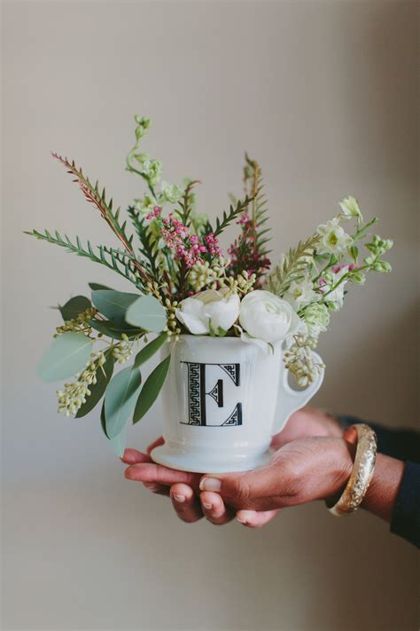 Monogrammed Mug Floral DIY Tori Watson