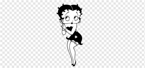 Betty Boop En Blanco Y Negro Dibujos Animados Betty Boop Png PNGWing