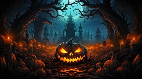 Download Ai Generated, Jack-O-Lantern, Halloween. Royalty-Free Stock ...