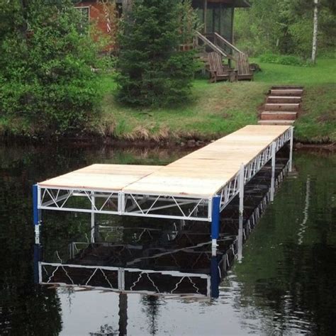 Aluminum Docks Stationary Boat Docks With Jacks At