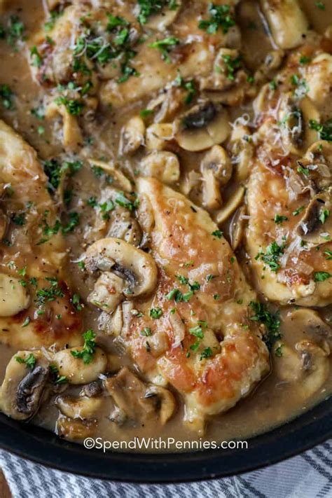 Easy Chicken Marsala Recipe 30 Min Meal Honey And Bumble Boutique