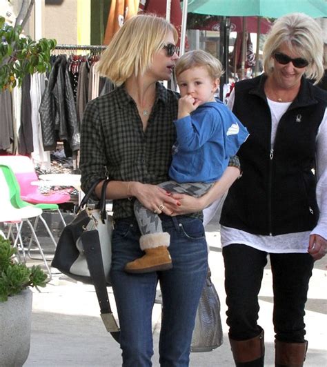January Jones & Son Xander Out For Lunch | Celeb Baby Laundry