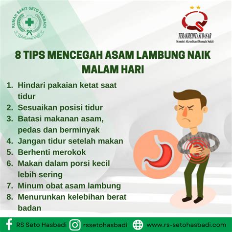 Tips Mencegah Asam Lambung Naik Malam Hari Rs Seto Hasbadi