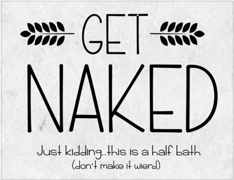 Bathroom Wall Art Printable Get Naked Just Kidding This Is Etsy