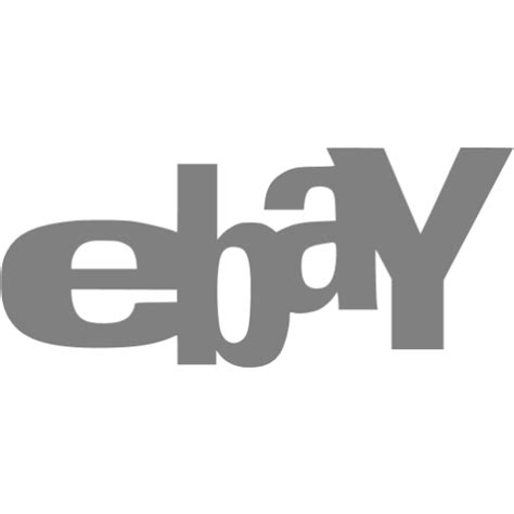 Gray Ebay Icon Free Gray Site Logo Icons