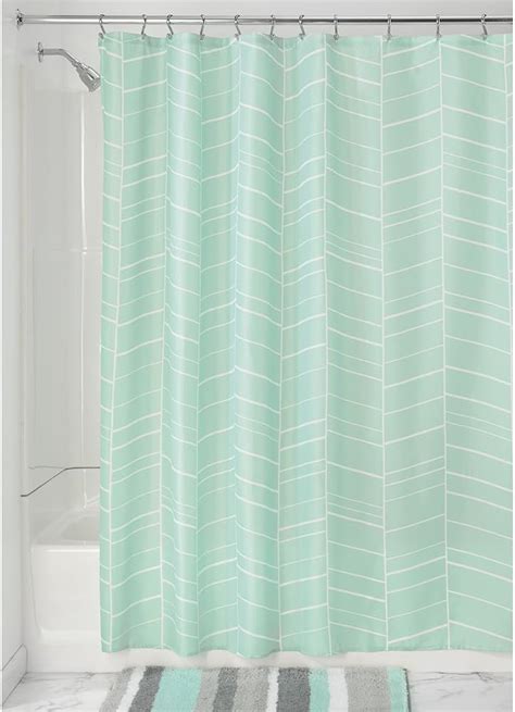 Idesign Kylie Soft Fabric Shower Curtain 72 X 72 Slate Blue Home And Kitchen