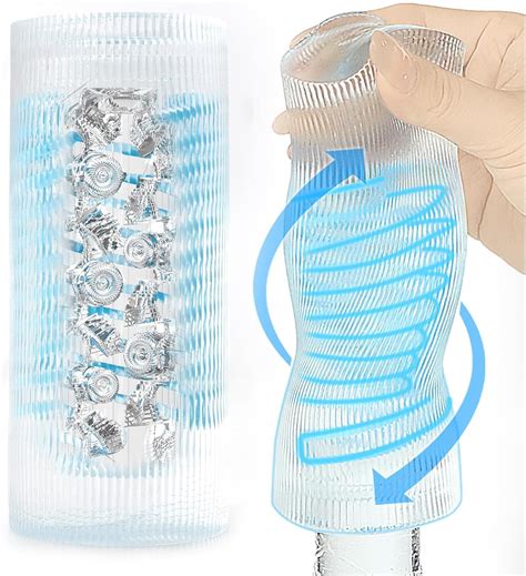 Amazon Male Masturbator Adult Sex Toys For Men Spiral Motion Sucker Stroker Pocket Pussy