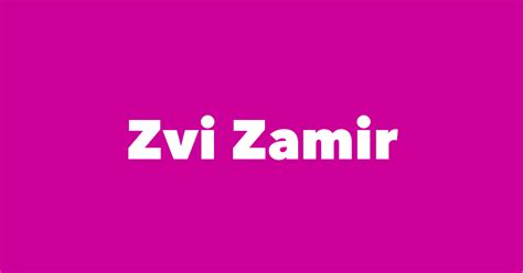 Zvi Zamir - Spouse, Children, Birthday & More