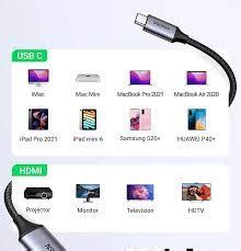 UGREEN MM142-50570 USB-C TO HDMI MALE TO MALE CABLE ALUMINUM SHELL 1.5M