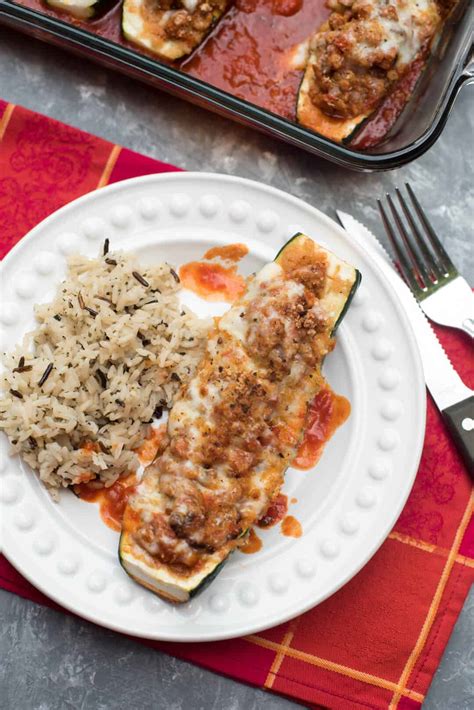 Italian Stuffed Zucchini Boats Valeries Kitchen