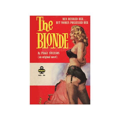 Lesbian Print The Blonde Vintage Pulp Paperback Cover Repro Etsy